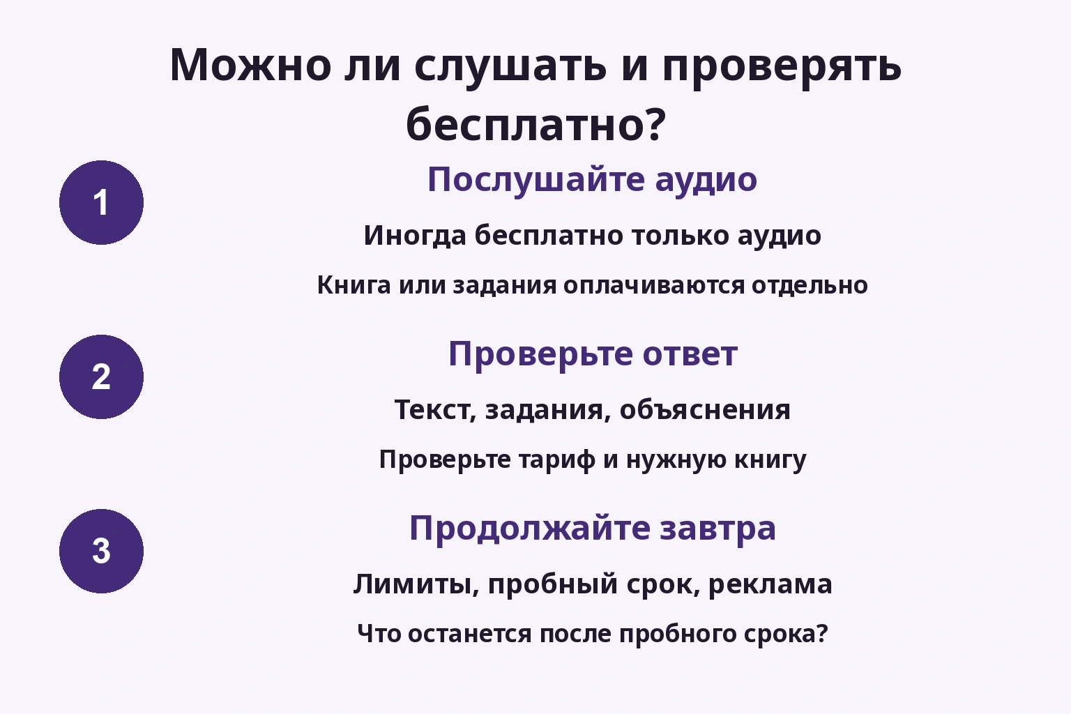 Можно ли слушать и проверять бесплатно?
