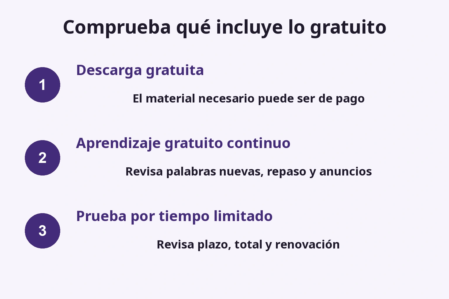 Descarga gratis, aprendizaje gratuito continuo y prueba limitada