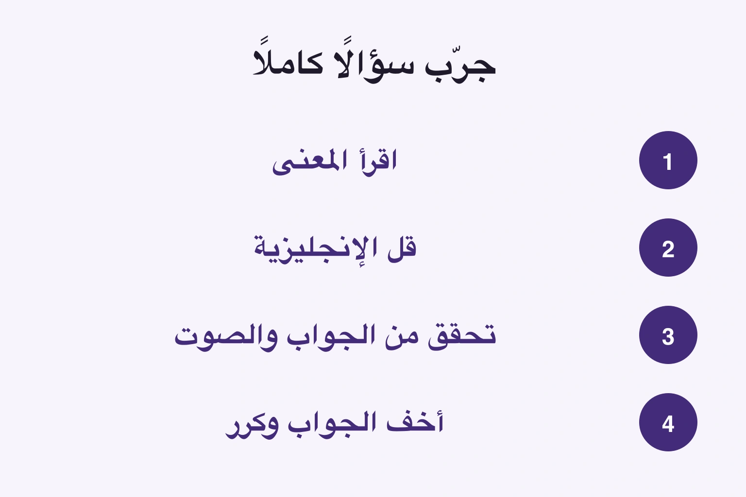المعنى ثم الكلام والتحقق ثم الإعادة دون رؤية الجواب.