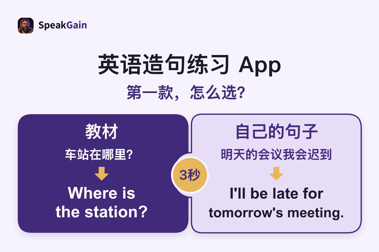 先选教材题目,或自己情境的一句话。