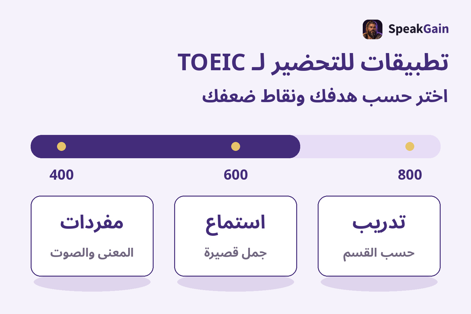 تطبيقات للتحضير لـ TOEIC — اختر حسب هدفك ونقاط ضعفك