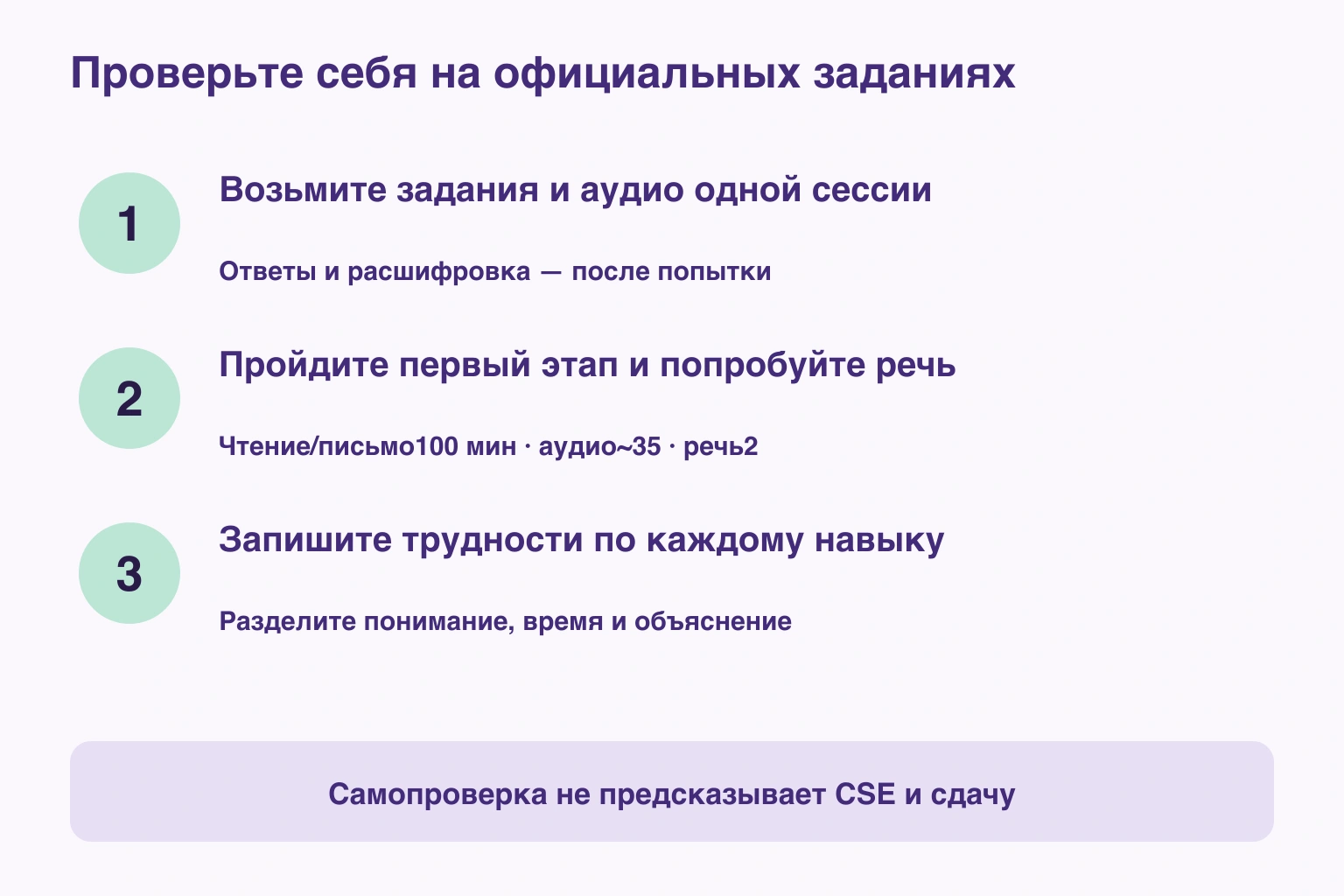 Проверьте себя на официальных заданиях
