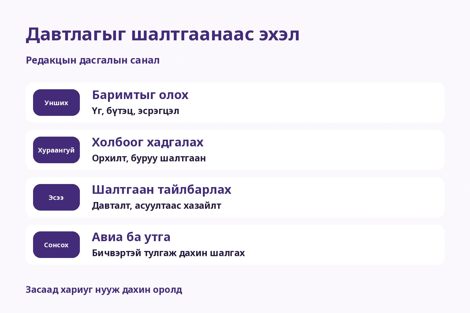 Унших баримт, хураангуйн холбоо, эсээний шалтгаан, авиа ба утга