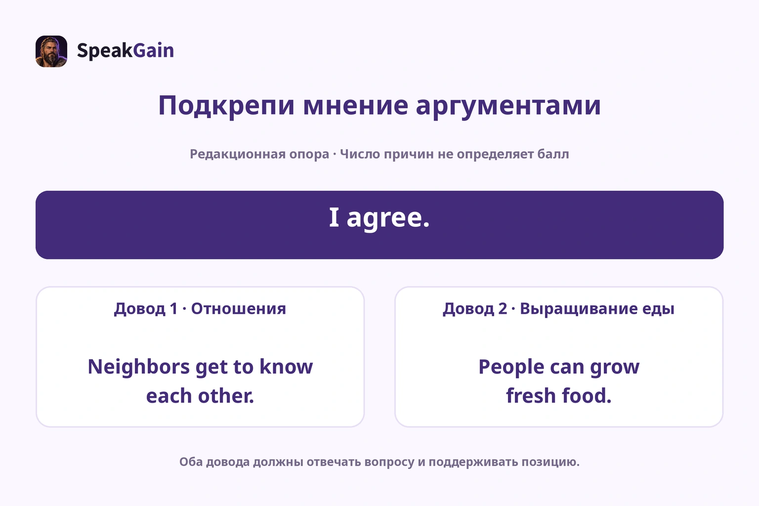 Отношения и выращивание еды отдельно поддерживают мнение