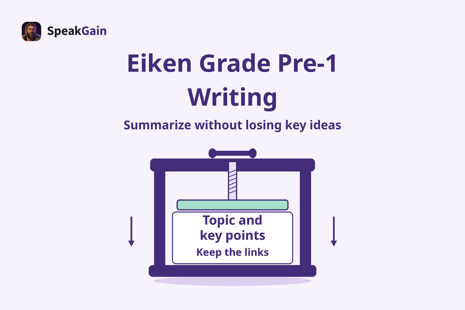 A text press retains the topic, key points and relationships when summarizing