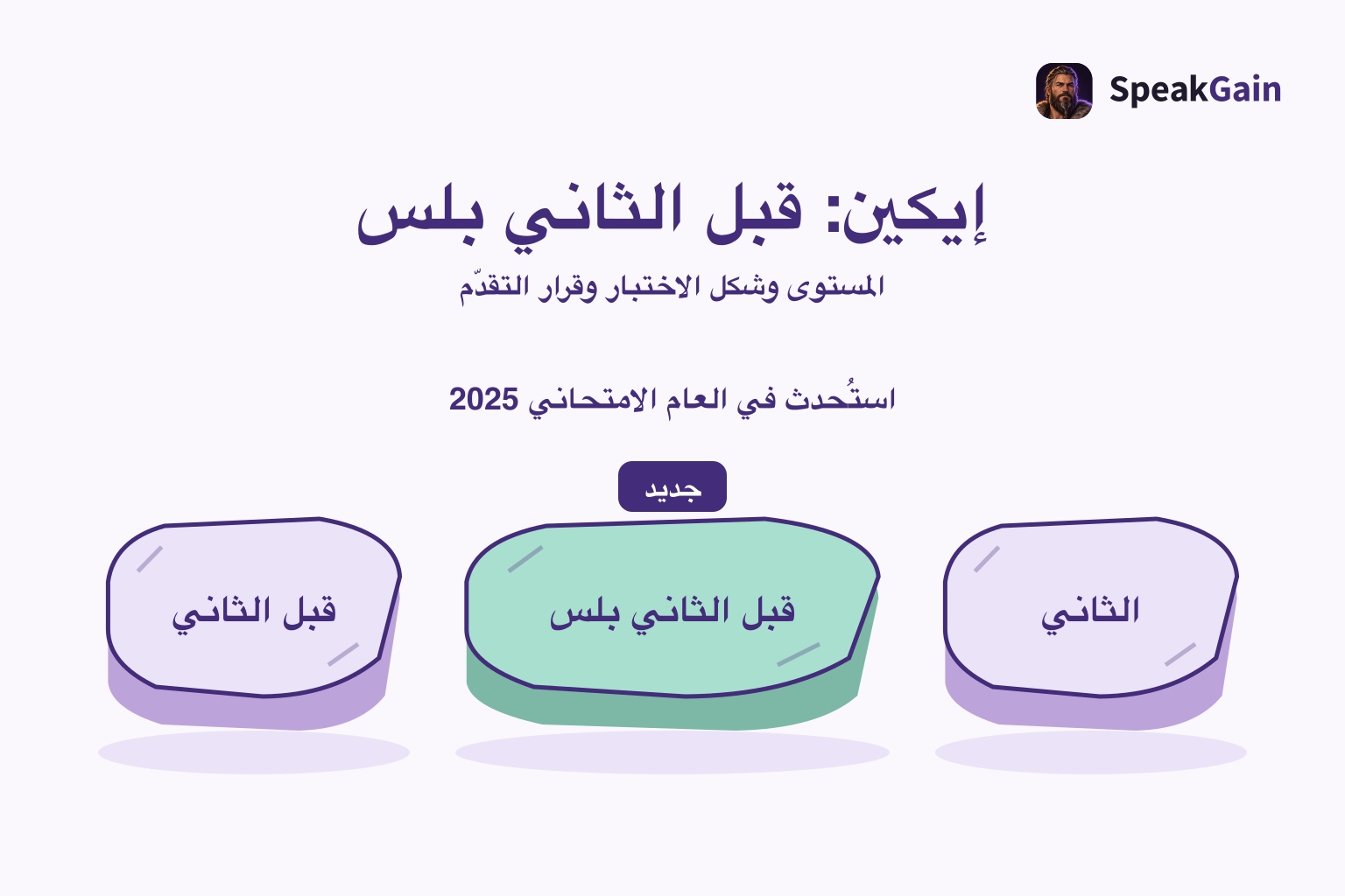 ثلاث حجارة للمستويات قبل الثاني وقبل الثاني بلس والثاني مع إبراز الحجر الأوسط