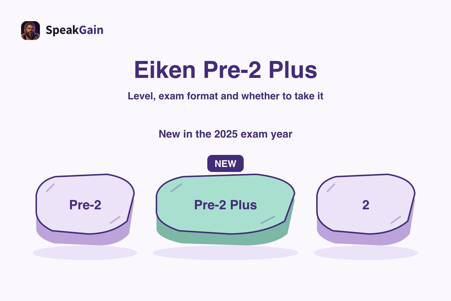 Three stepping stones for Pre-2, Pre-2 Plus and Grade 2, with the middle stone highlighted
