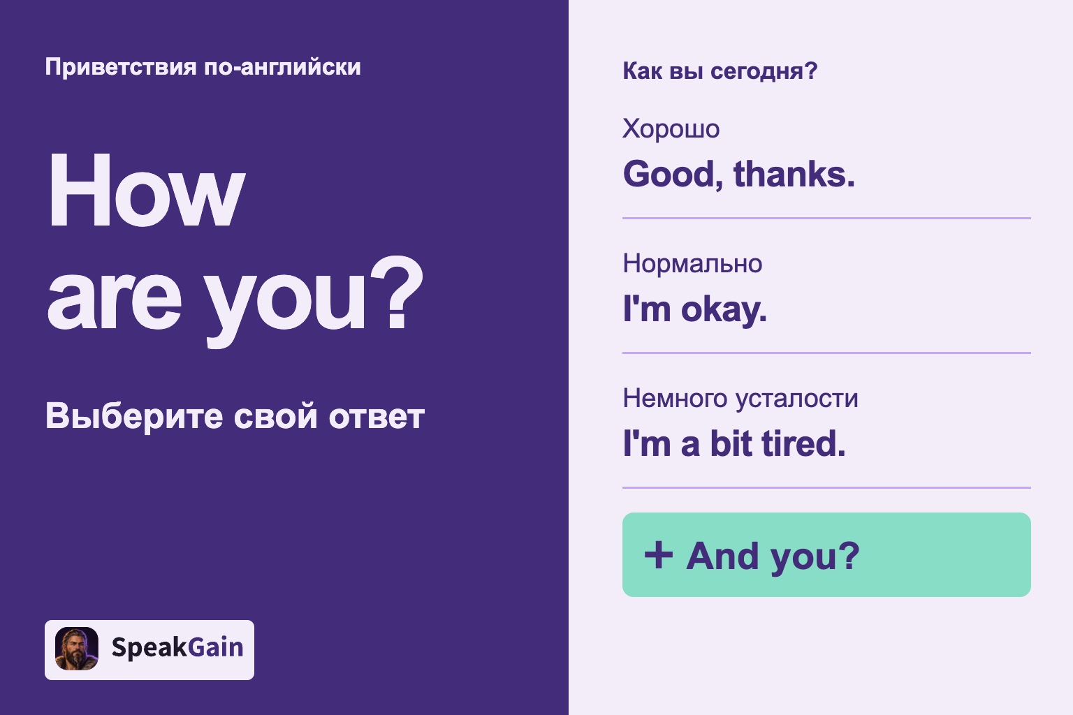 Приветствия по-английски: Как вы сегодня? — Хорошо, Нормально, Немного усталости