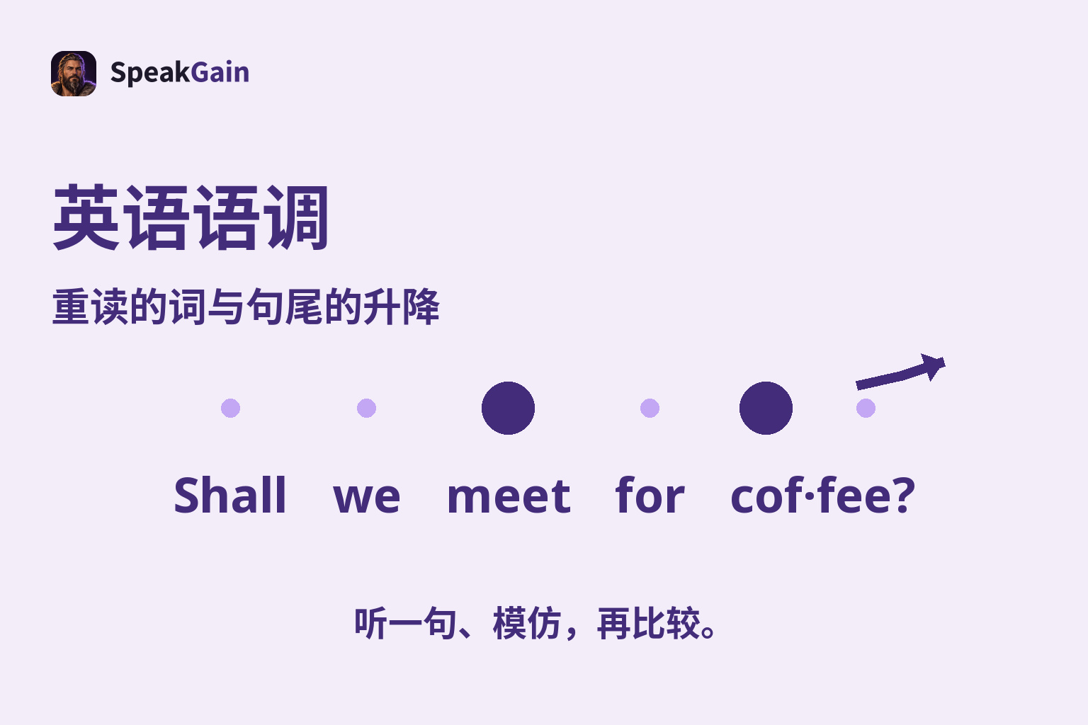 英语语调 — 重读的词与句尾的升降