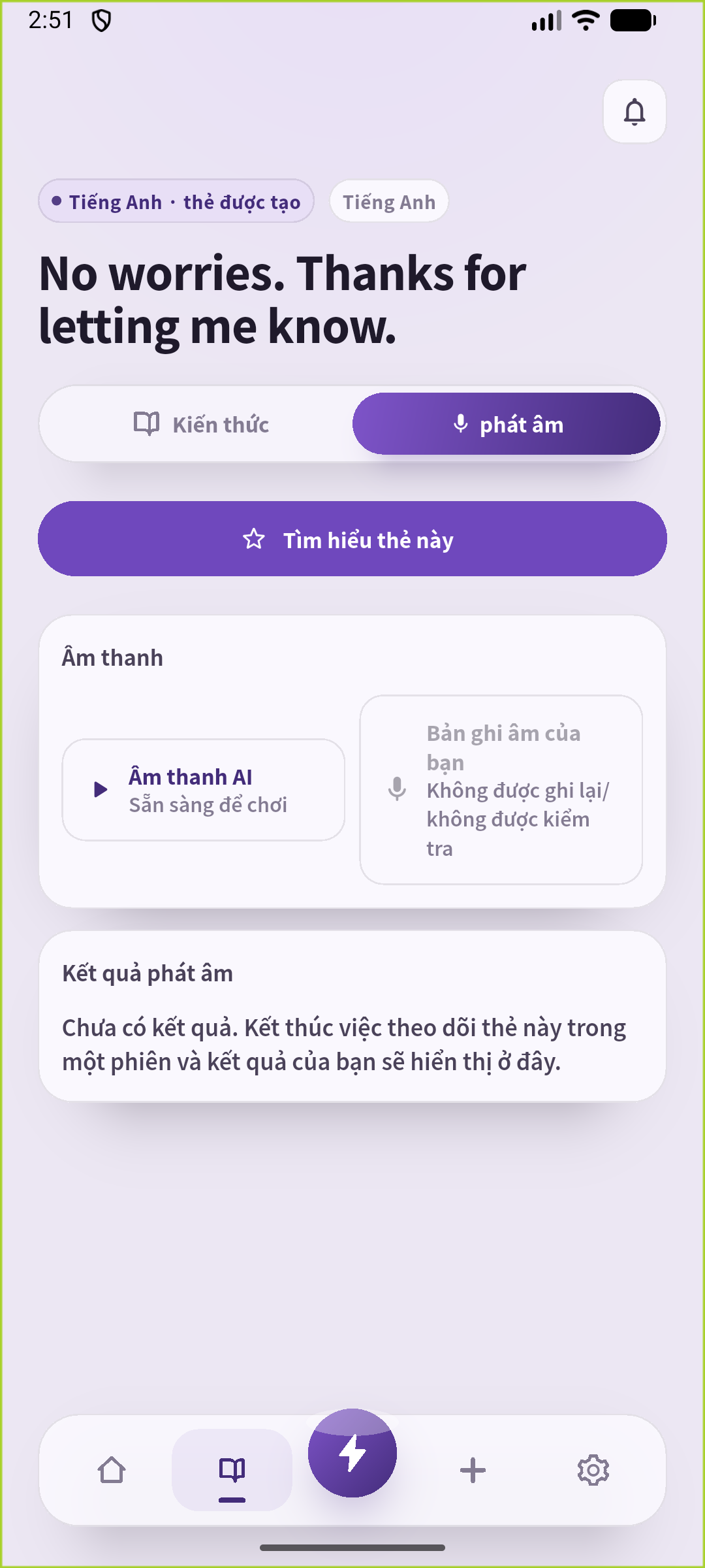 Nghe câu đã lưu rồi luyện nói một lời đáp đầy đủ.