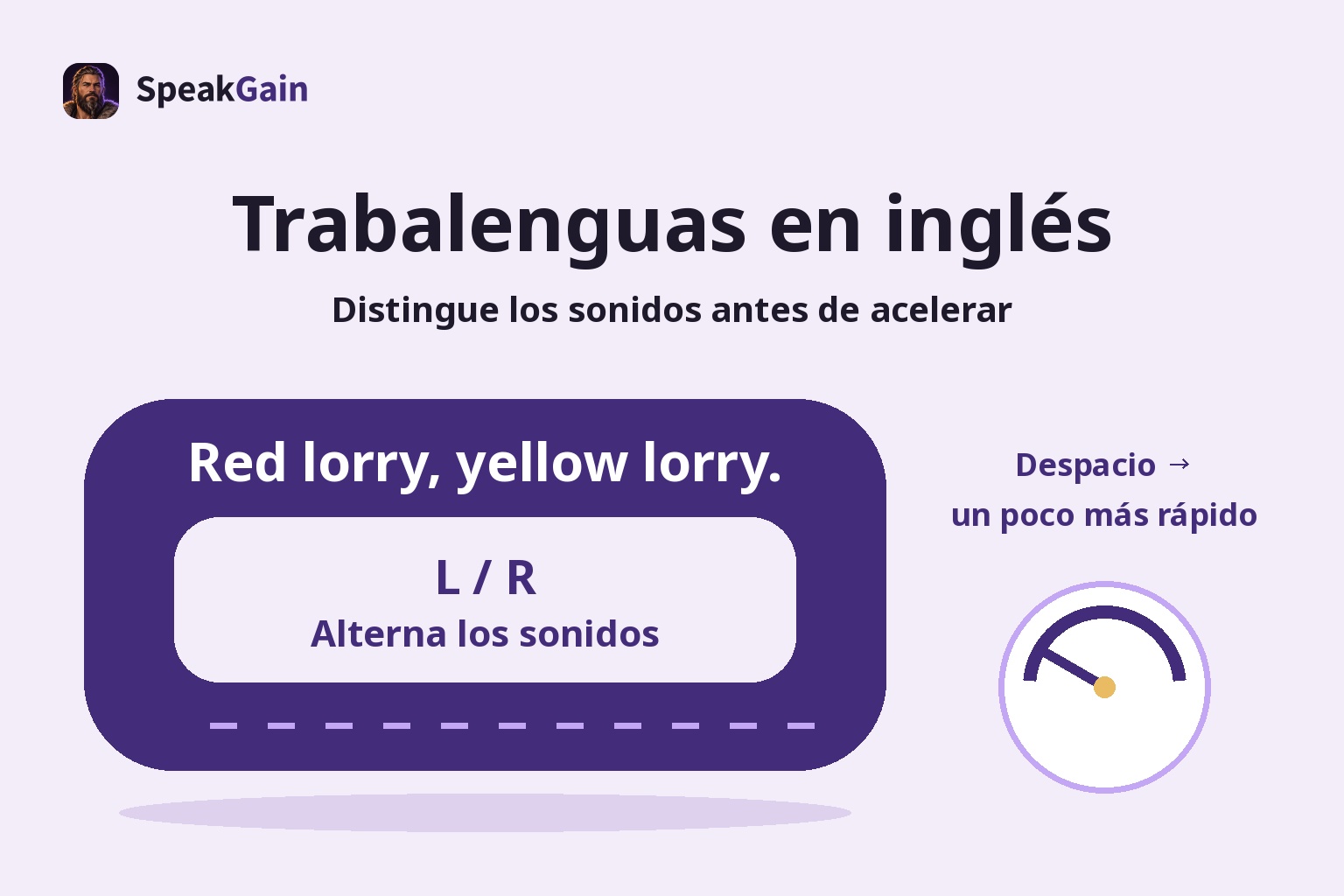 18 trabalenguas en inglés por sonido: significado y práctica en seis pasos