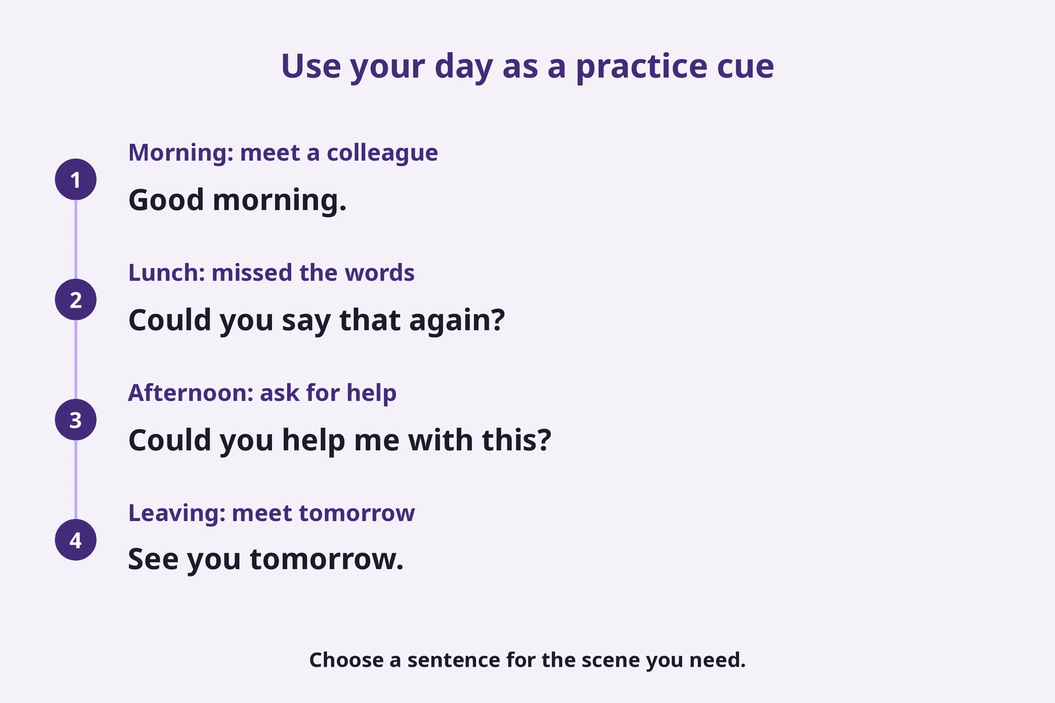 Use your day as a practice cue