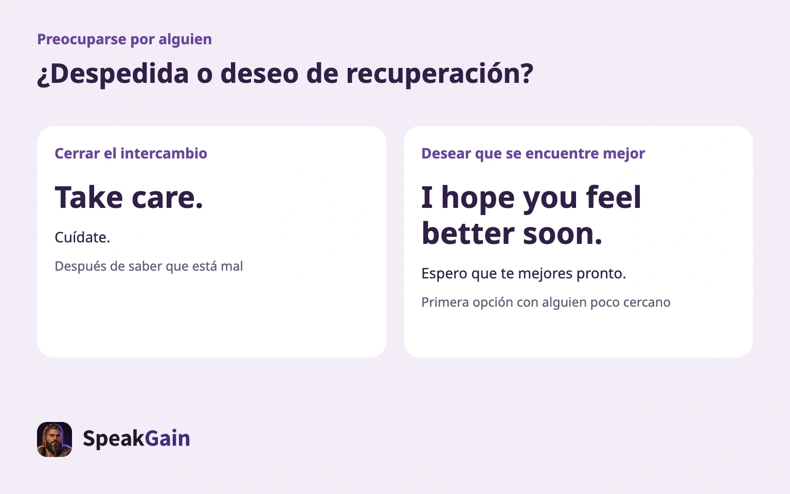 Cerrar un intercambio y desear recuperación son dos funciones distintas.