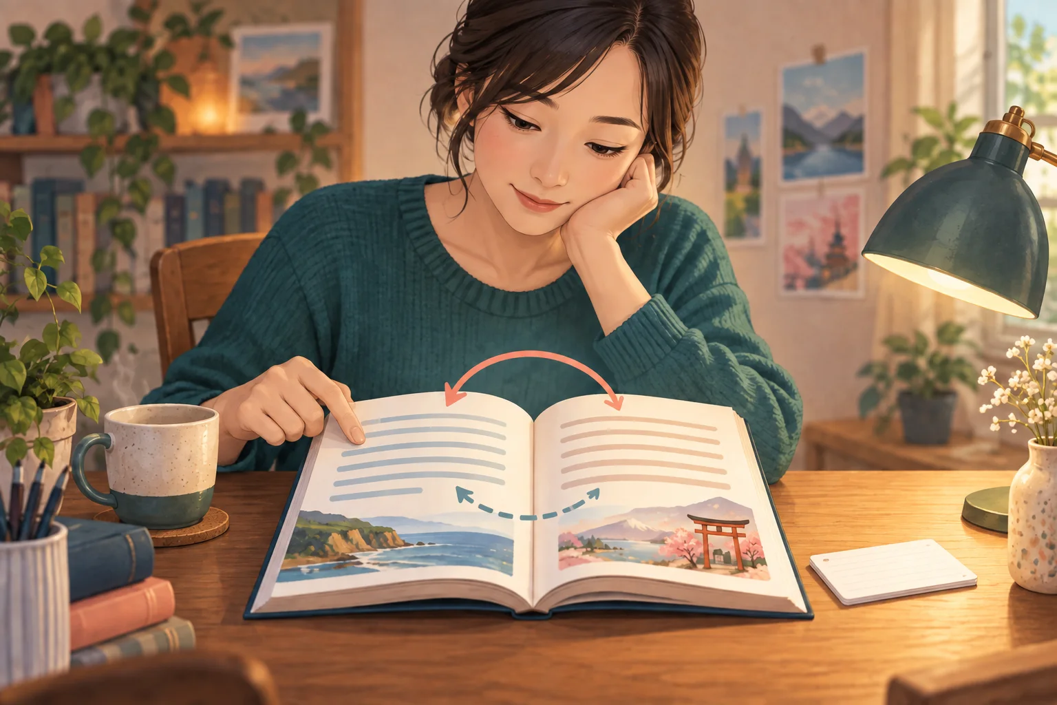 在英文頁面與母語翻譯頁面之間往返閱讀的英語學習者