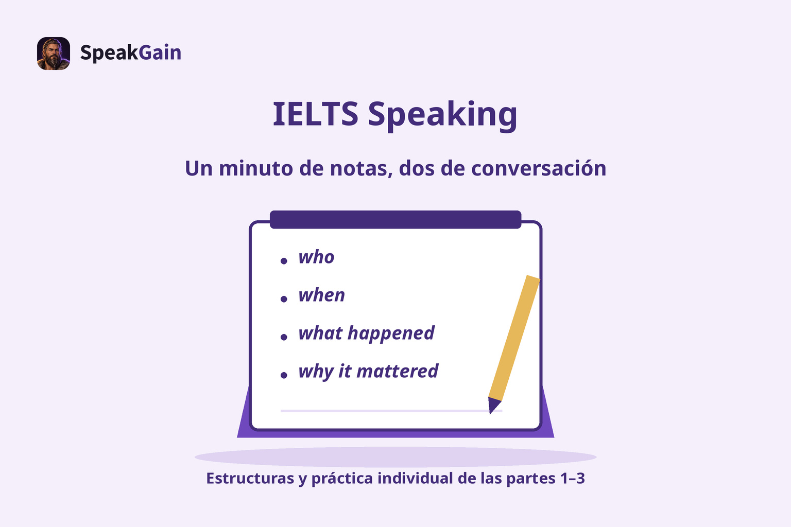 Preparación de IELTS Speaking