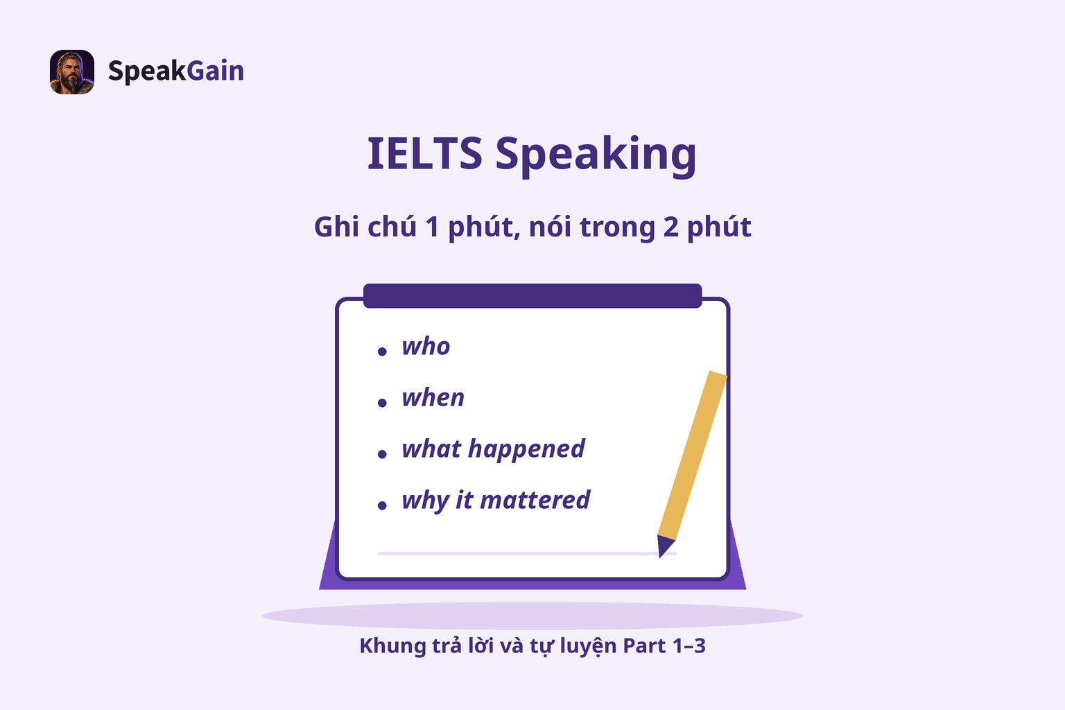 Luyện IELTS Speaking
