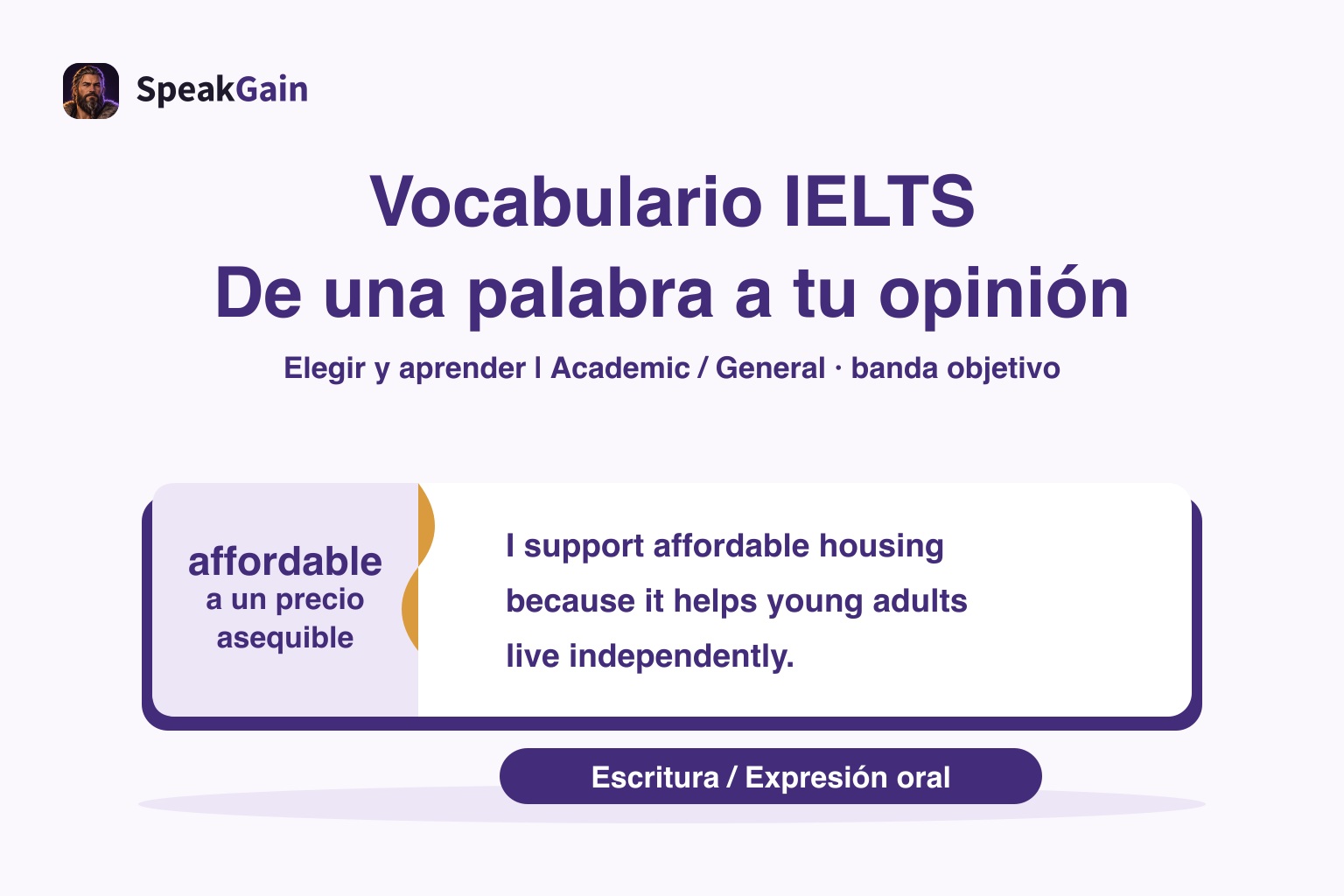 Vocabulario IELTS — De una palabra a tu opinión: a un precio asequible