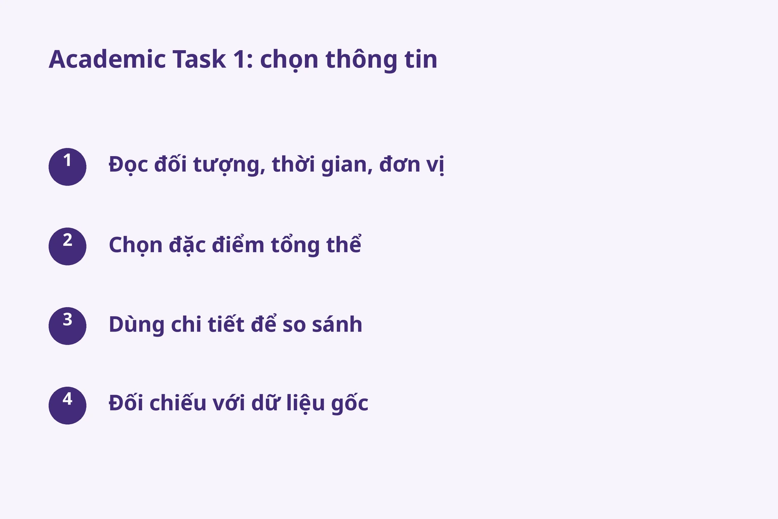 Academic Task 1: chọn thông tin