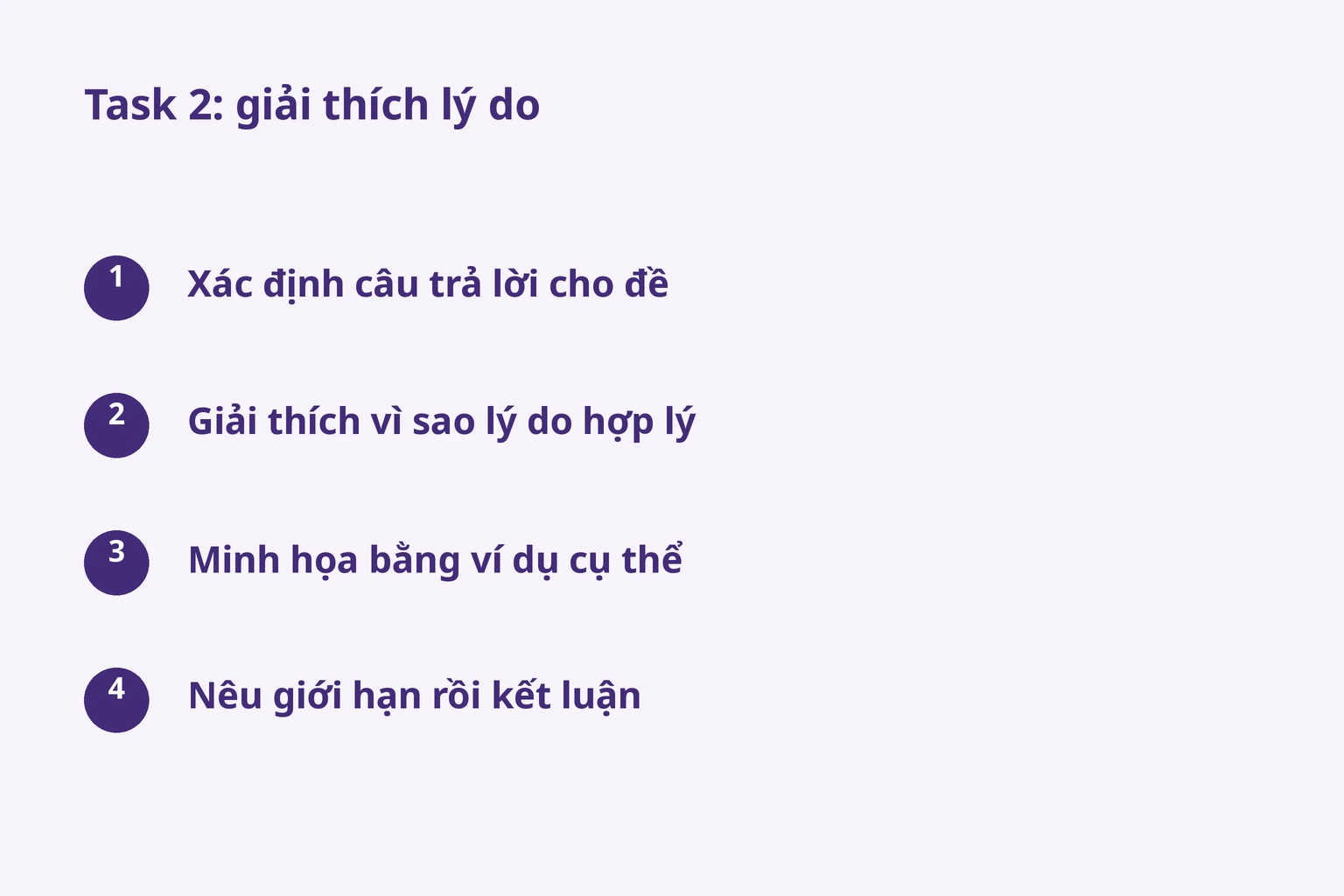 Task 2: giải thích lý do