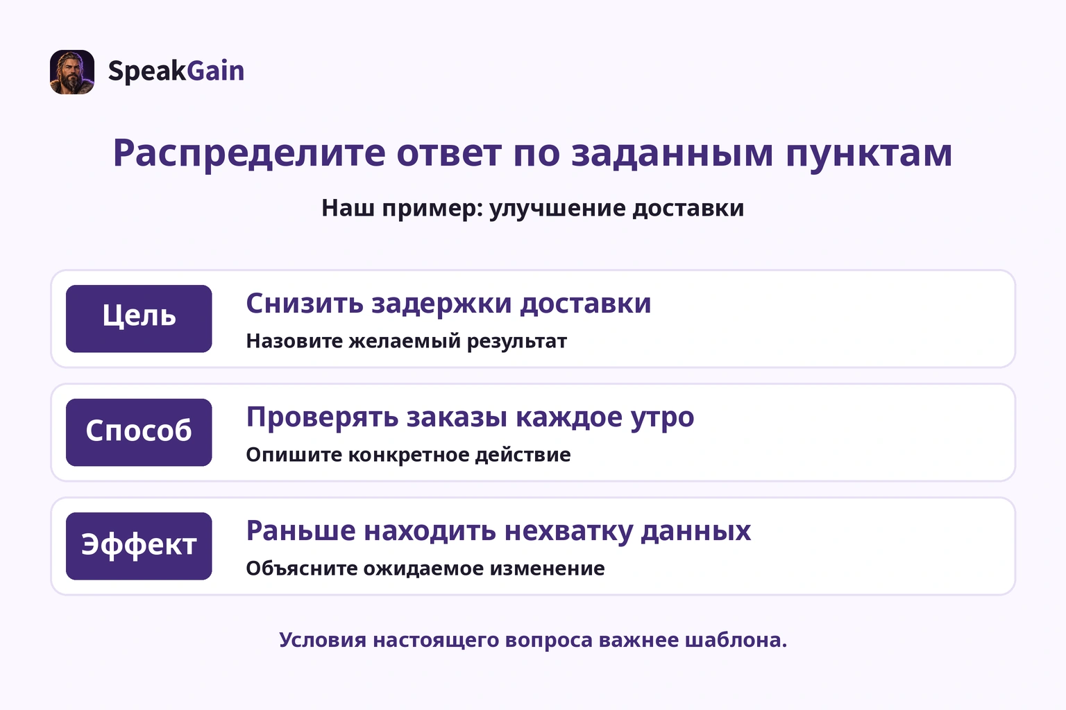 Оригинальный план улучшения доставки: цель, способ и ожидаемый эффект