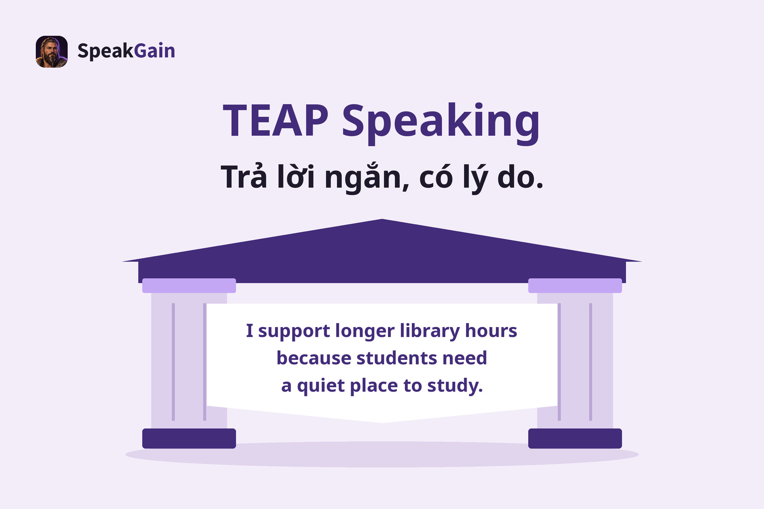 Cổng vào kiểu đại học với câu trả lời tiếng Anh ngắn