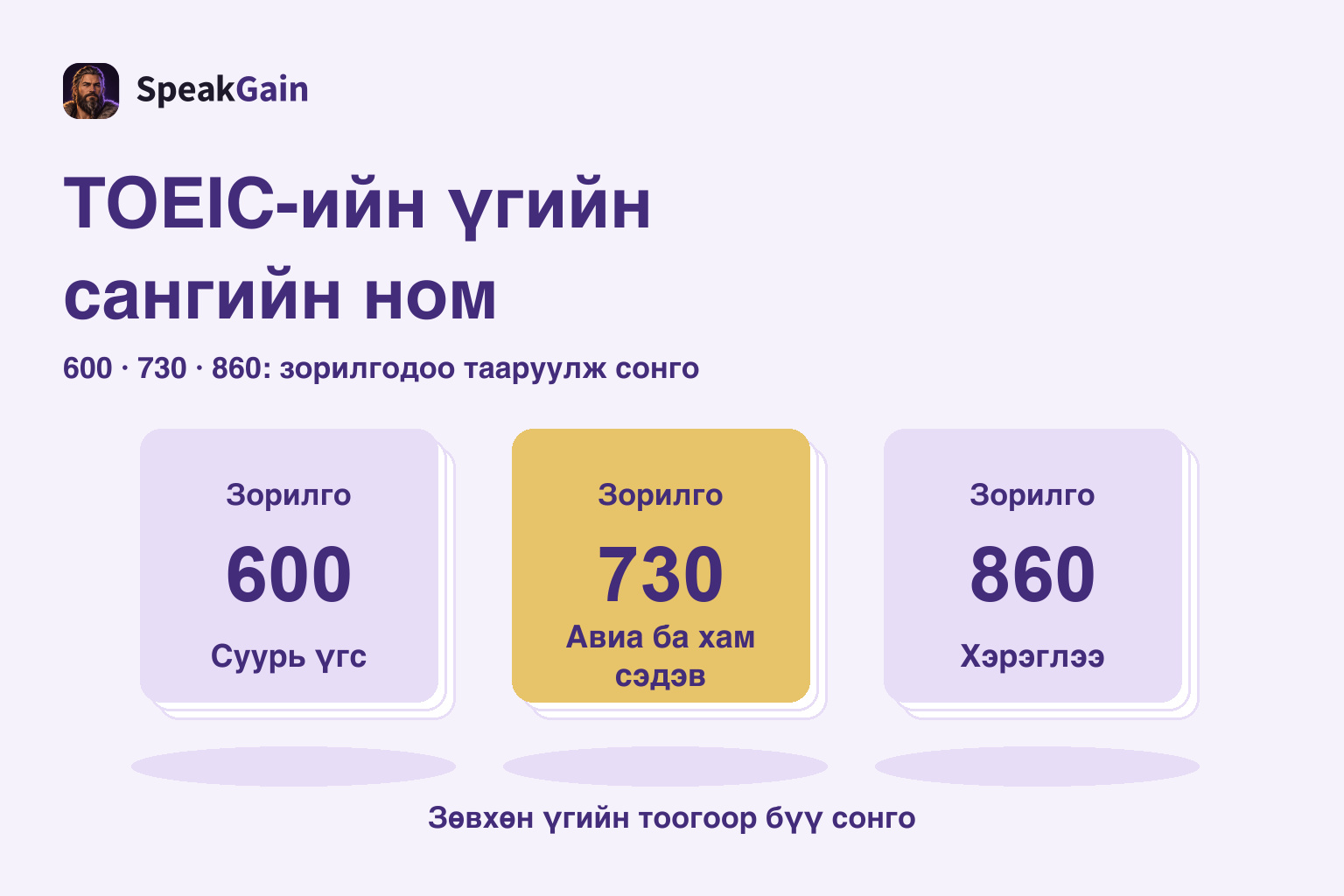 Зүүнээс баруун тийш 600, 730, 860 картын багц байрлаж, 730-ыг тодруулсан зураг